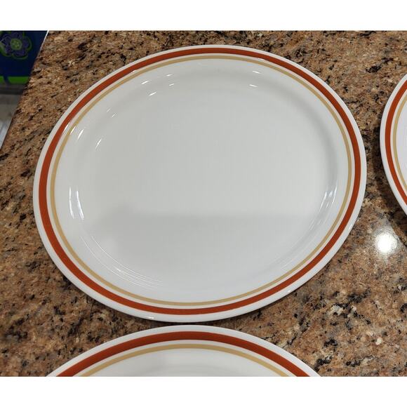 Vintage Corelle Cinnamon Chestnut Set of 4 Dinner Plates 10 1/4" Diameter - Picture 15 of 16